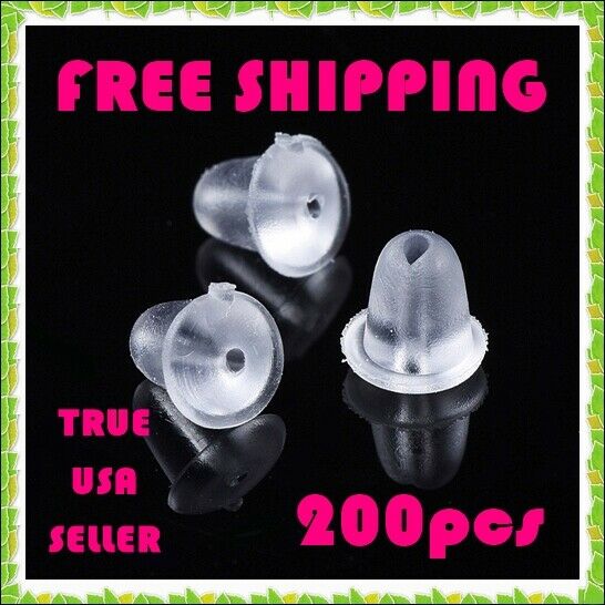 Products – Crafts,200pc 4mm Clear Rubber Silicone Plastic Earring Backs  Stopper Post Nut FREE SHIP,milk bar gift card